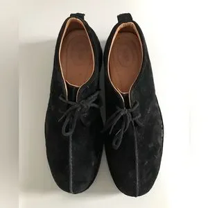 UGG | Shoes | Ugg Mens Black Suede Split Toe Lace Up Oxford 